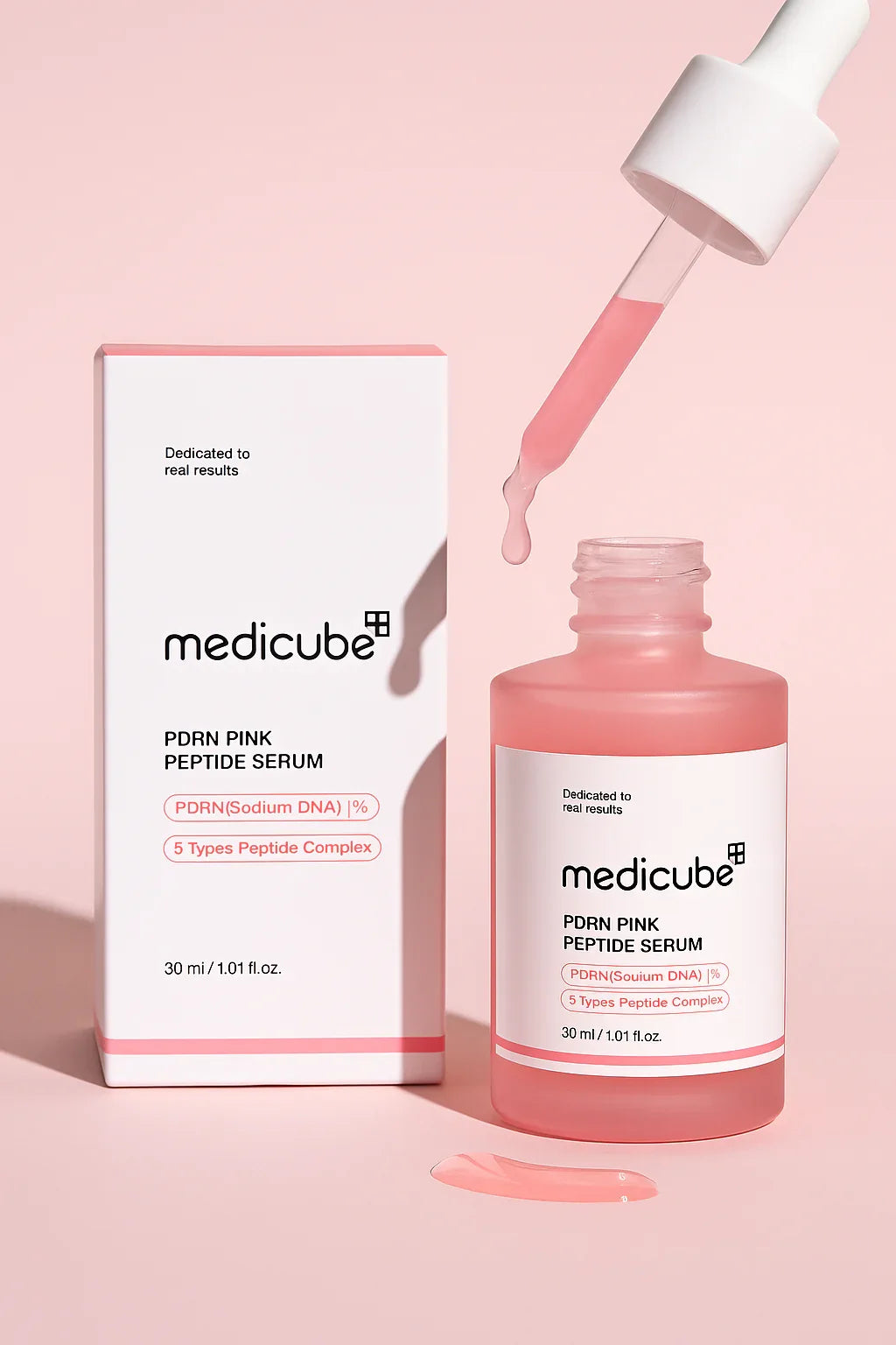 medicube pdrn pink peptid serum - pdrn gesichtsserum und peptid ampulle