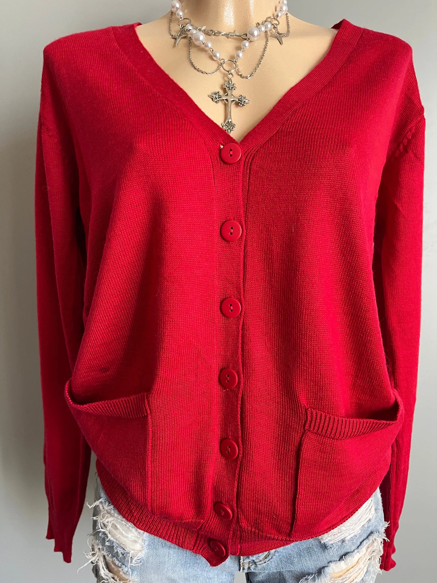 knit long sleeve cardigan top y2k - shoplifts