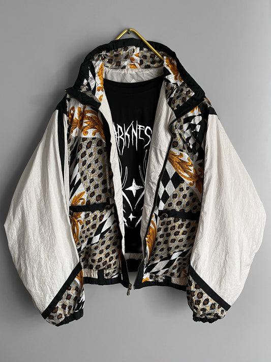 Men Vintage Windbreaker Crazy Pattern Y2k - Shoplifts