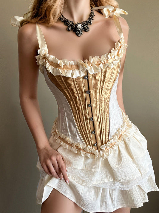 Elegant Victorian Angelic vintage Bustier Laced corset - Shoplifts