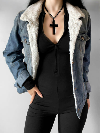 Womens denim jacket | Punk Gothic y2k 00’s vintage style - Shoplifts