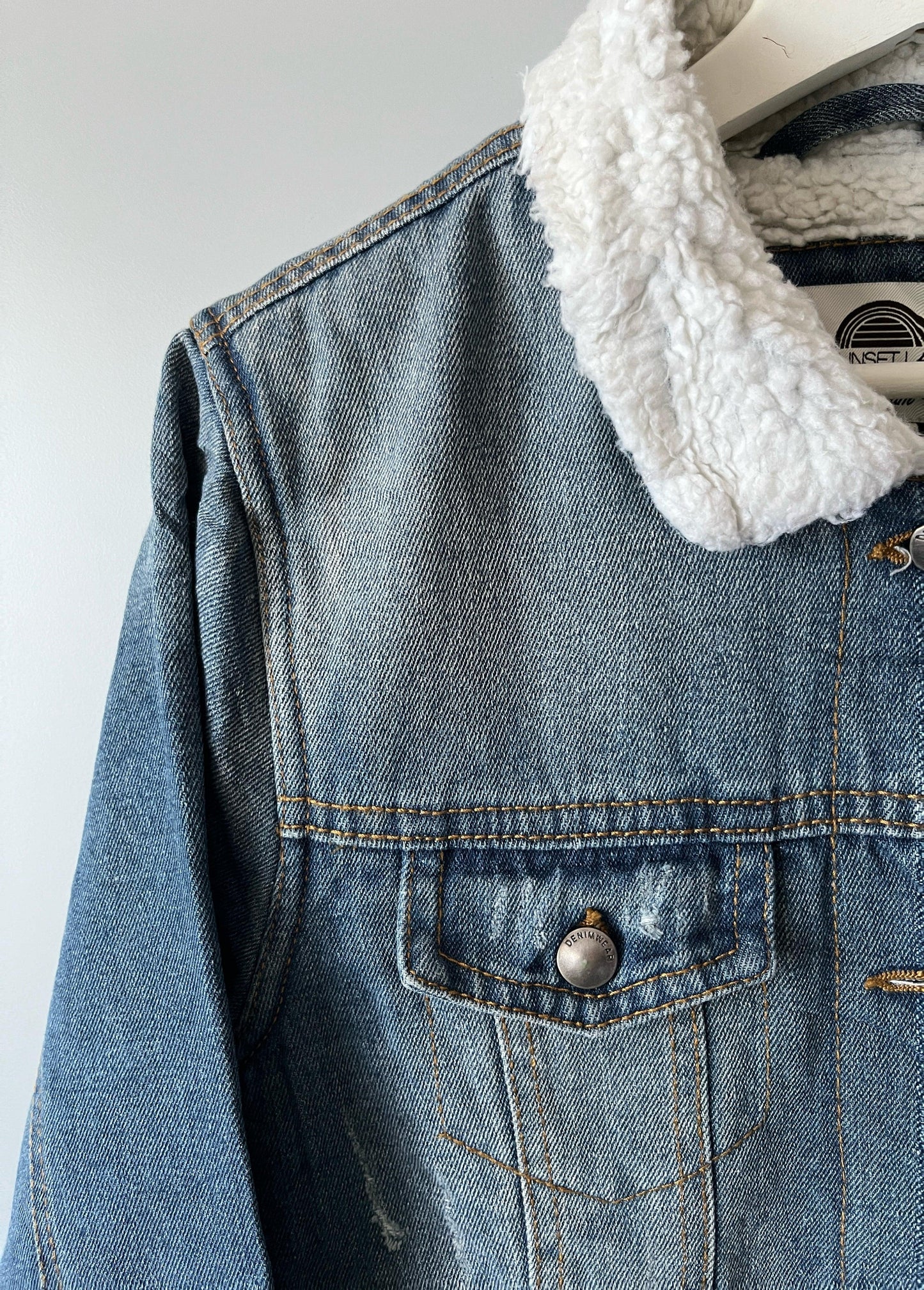 womens denim jacket | punk gothic y2k 00’s vintage style - shoplifts