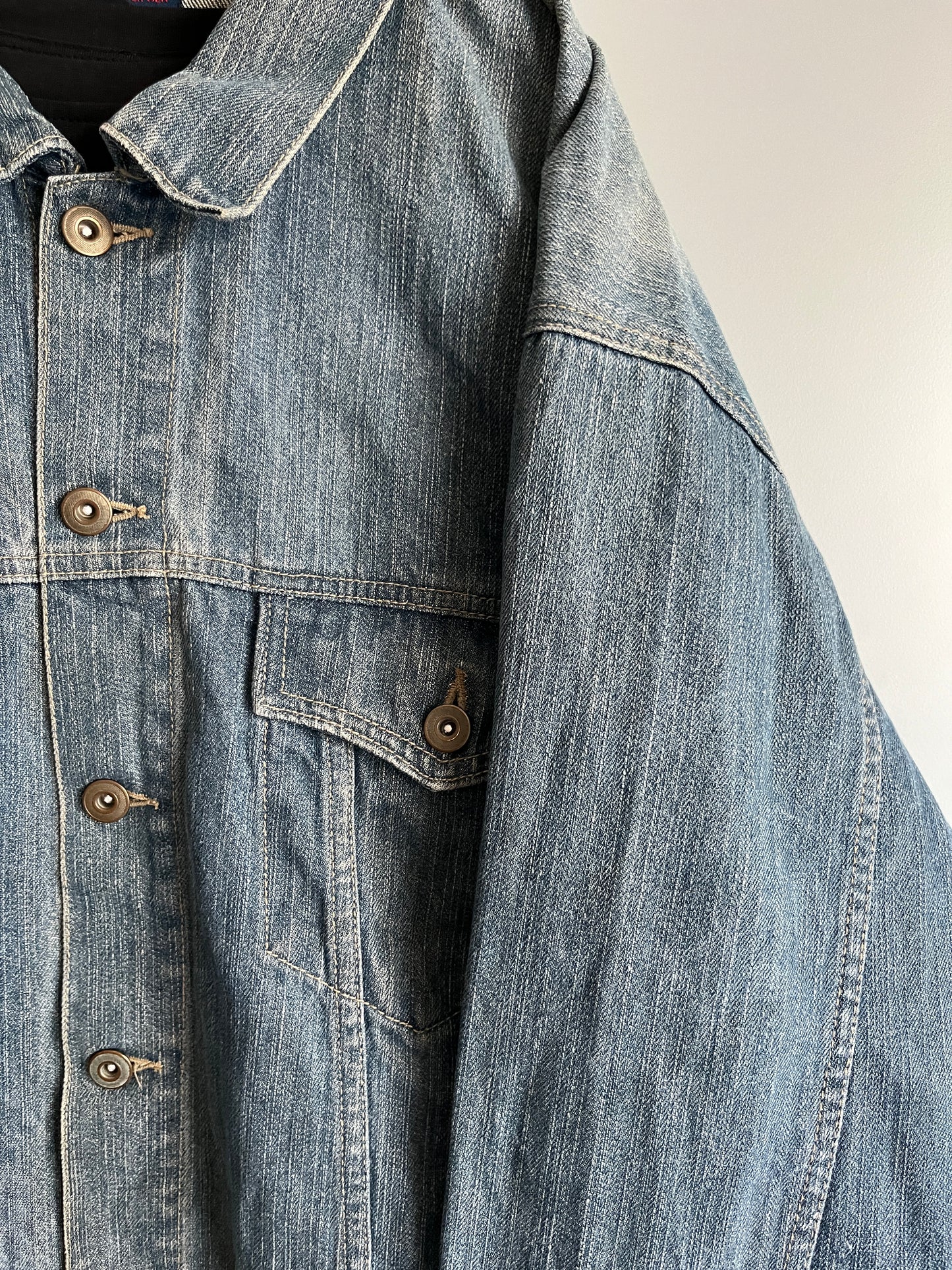 denim jacket shacket grunge vintage - shoplifts