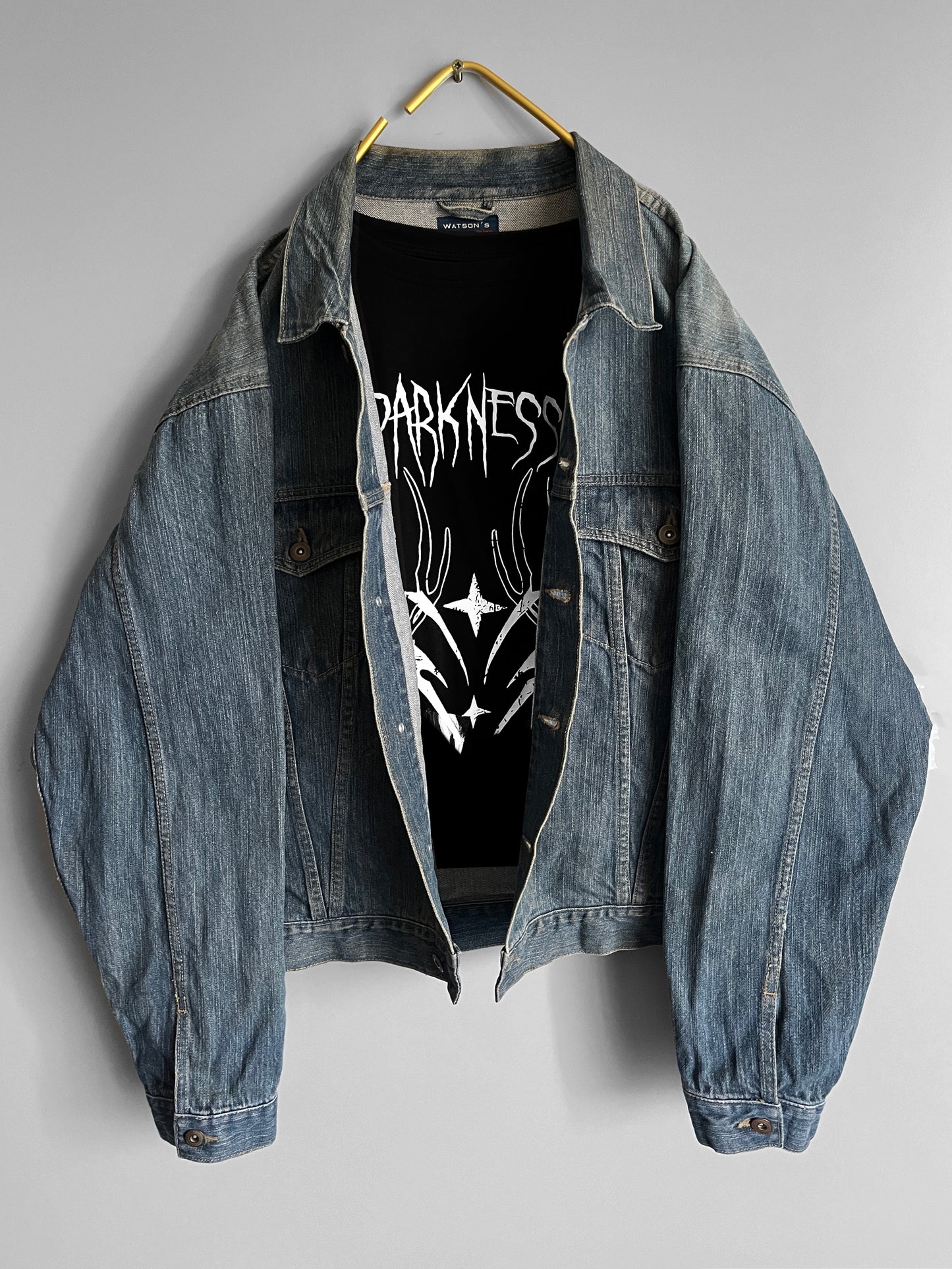 denim jacket shacket grunge vintage - shoplifts