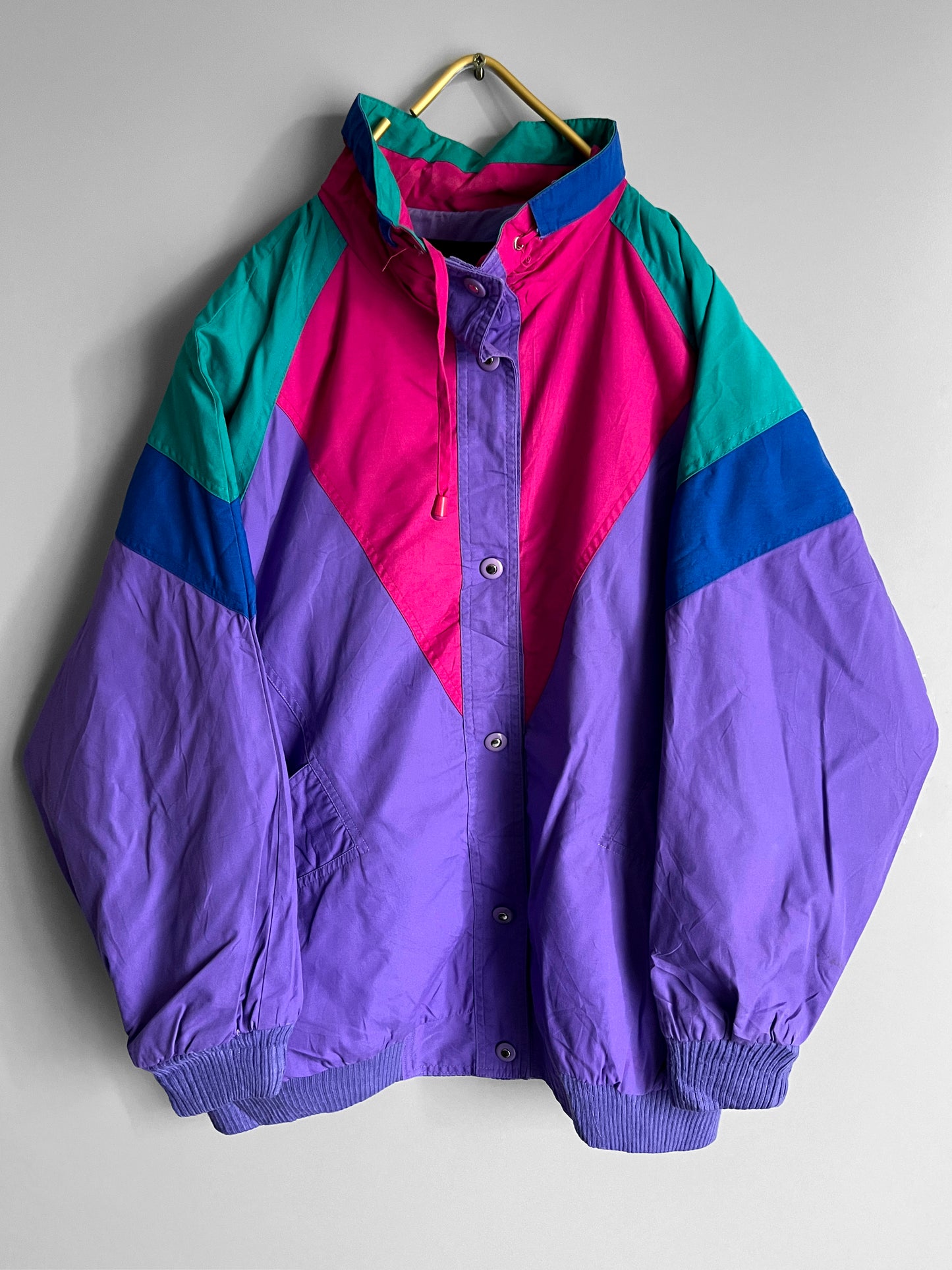 windbreaker vintage jacket colourful - shoplifts