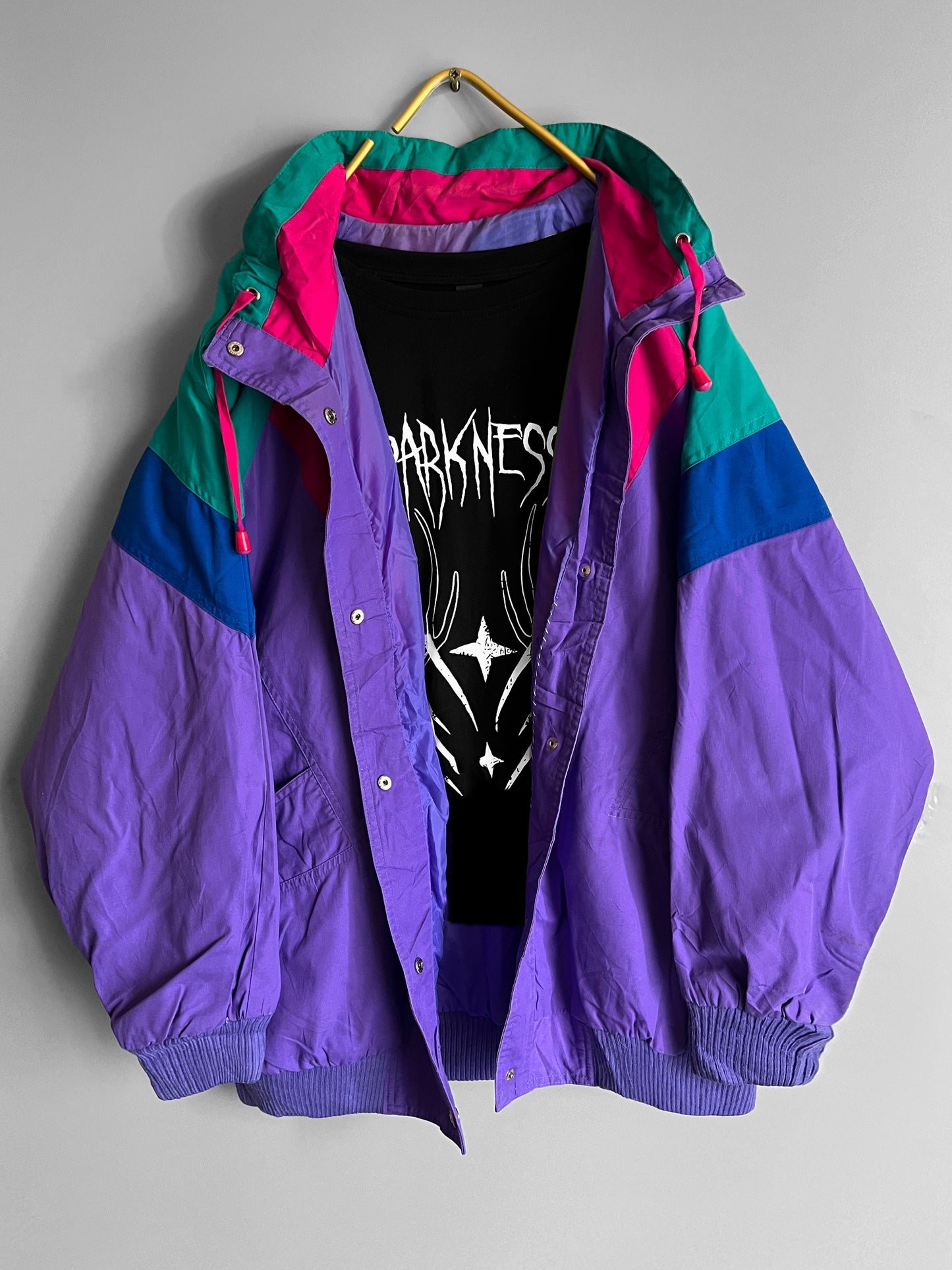 windbreaker vintage jacket colourful - shoplifts