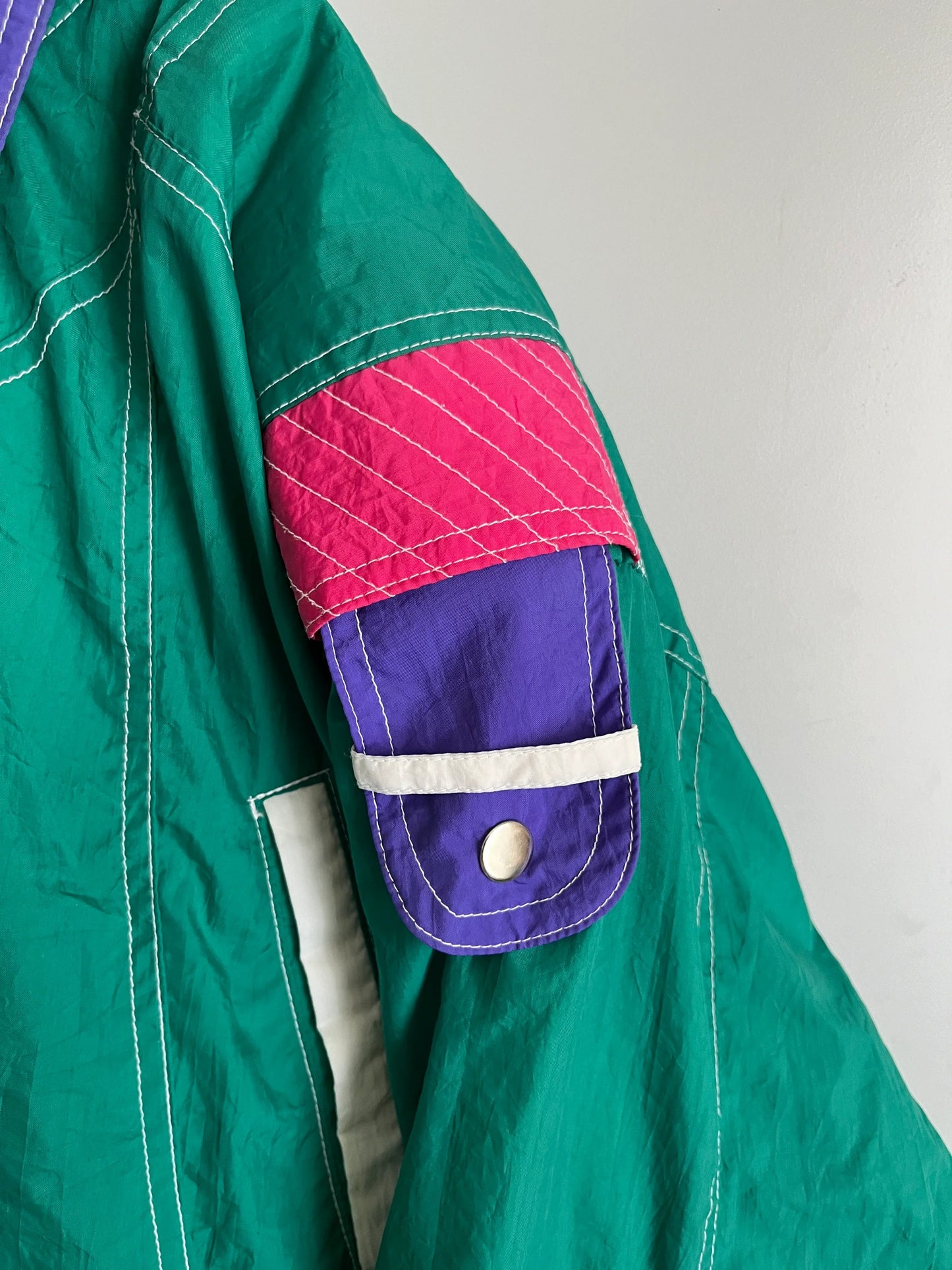 giacca a vento vintage colorata