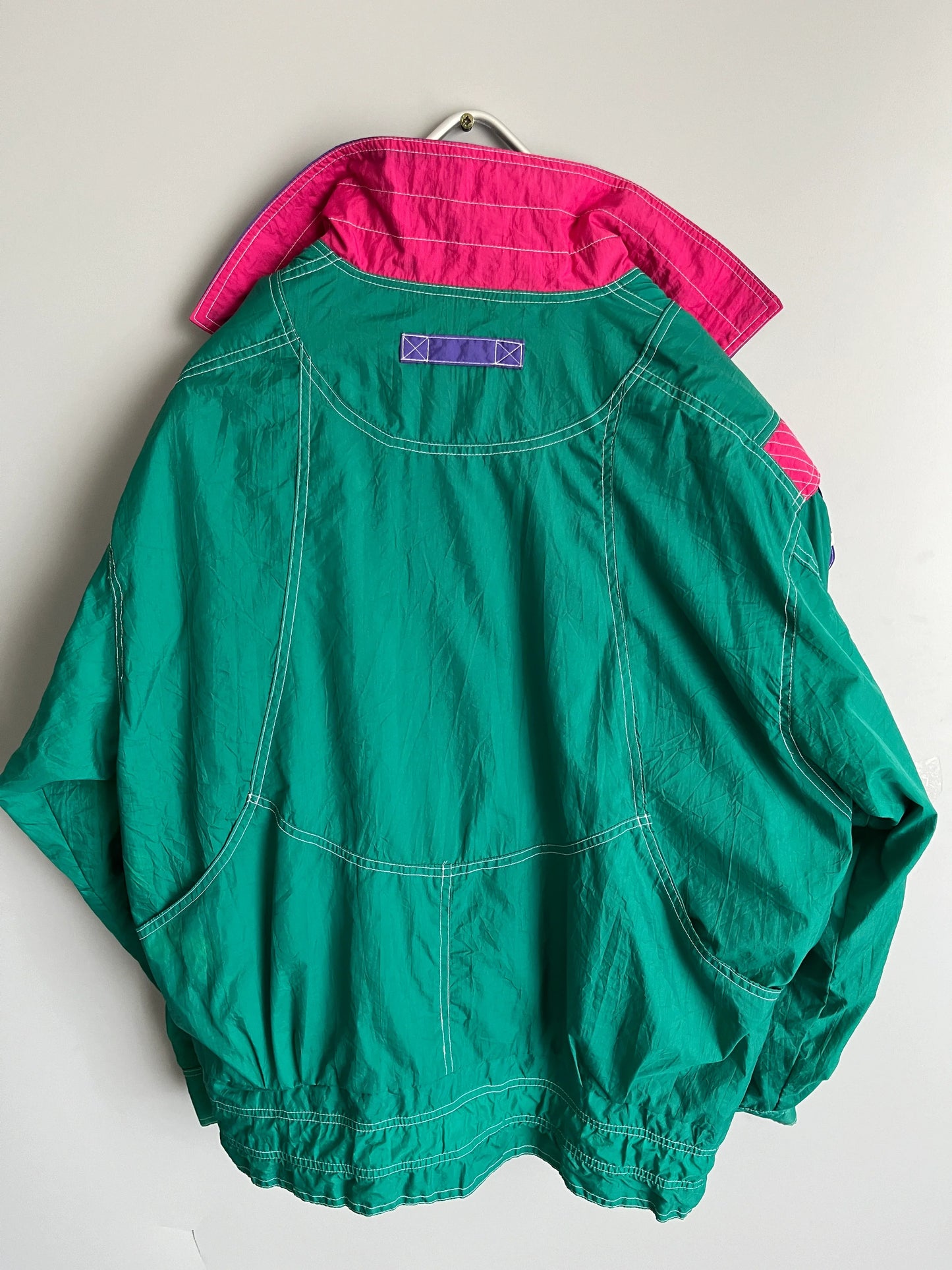 giacca a vento vintage colorata