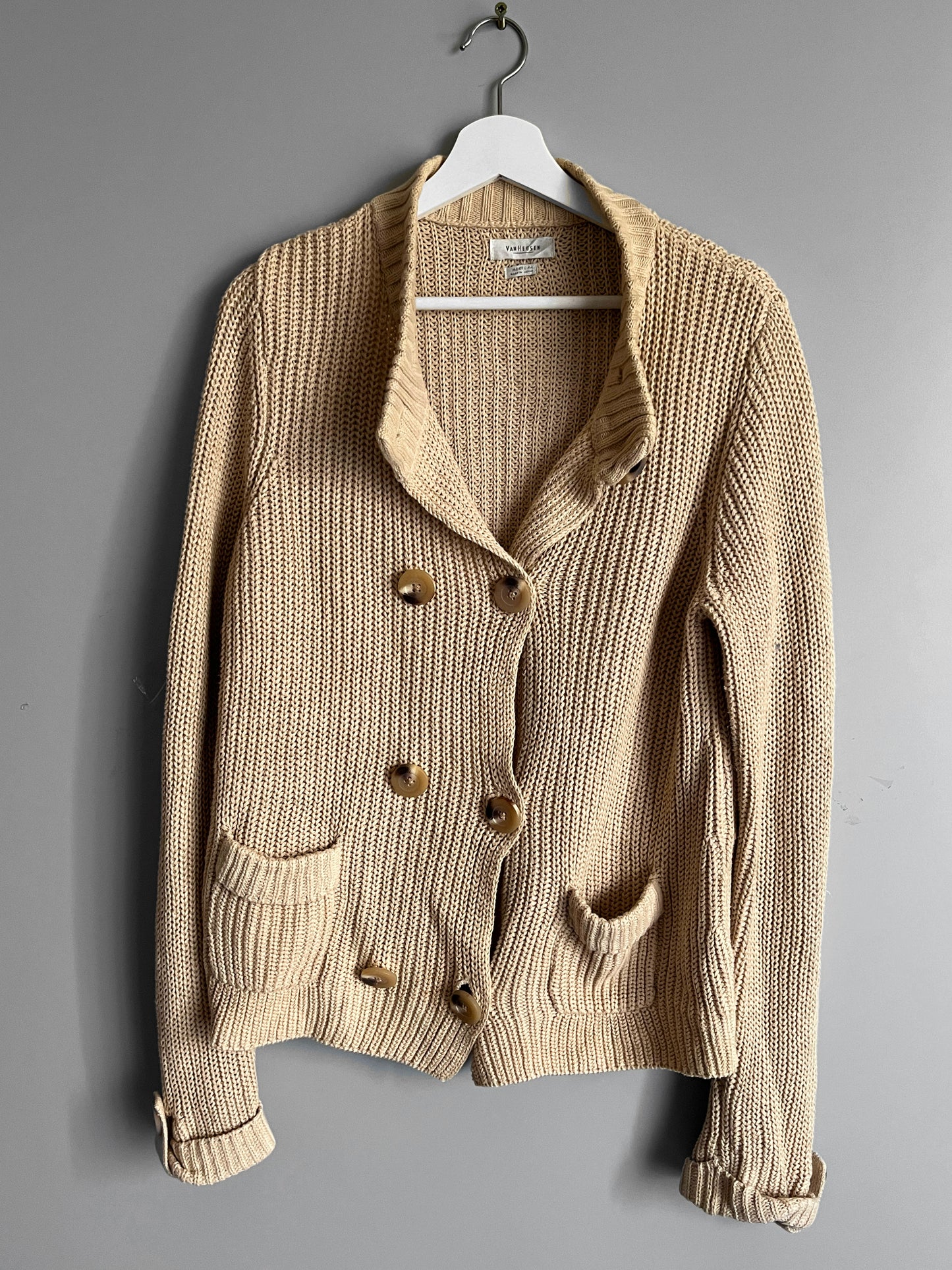 vintage cardigan y2k japanese turtleneck chunky knit 90's - shoplifts