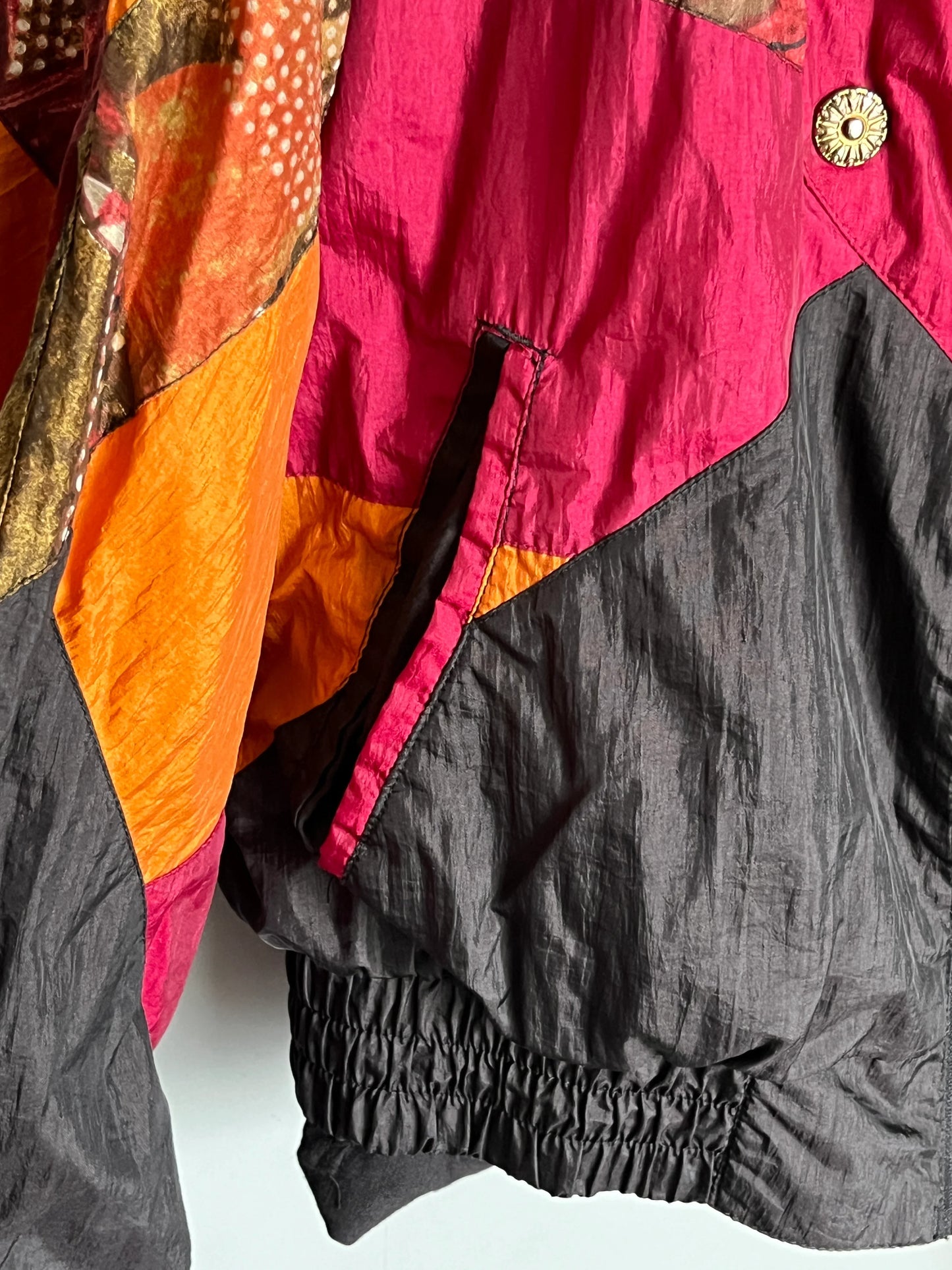 giacca a vento vintage colorata