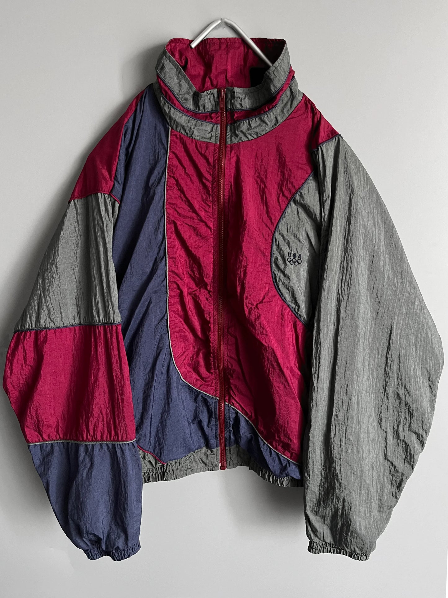 giacca a vento vintage colorata