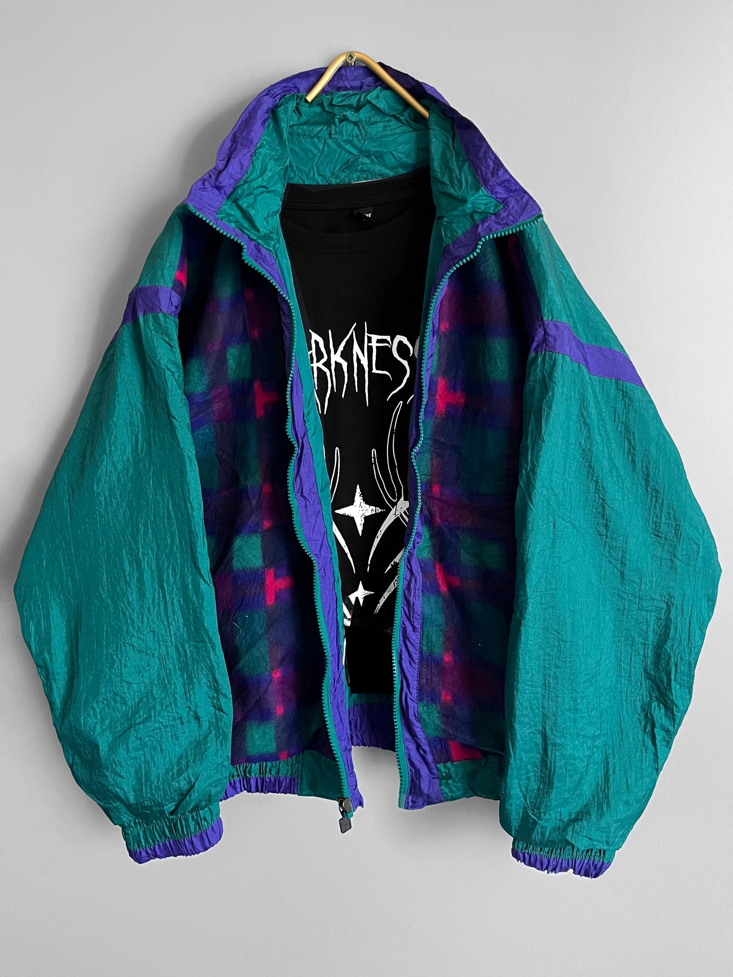 windbreaker vintage jacket colourful - shoplifts