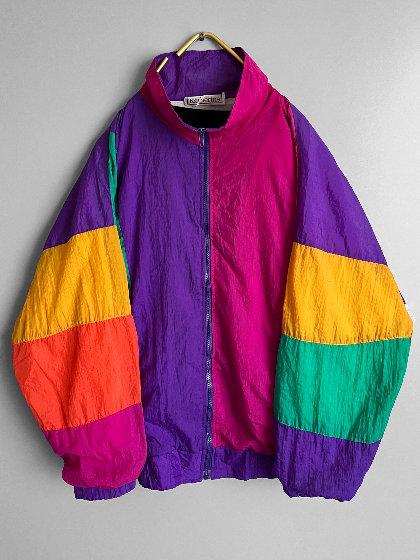 mens vintage windbreaker crazy pattern y2k - shoplifts