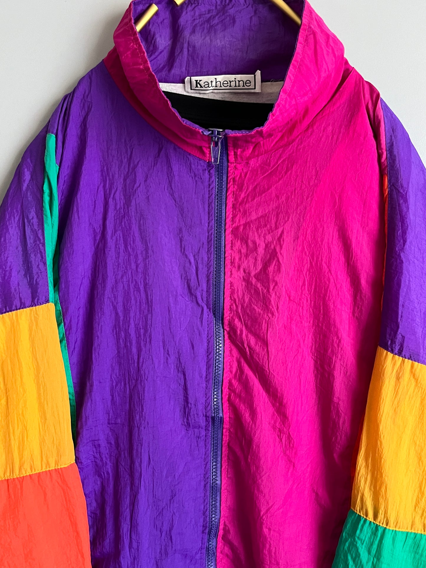 mens vintage windbreaker crazy pattern y2k - shoplifts