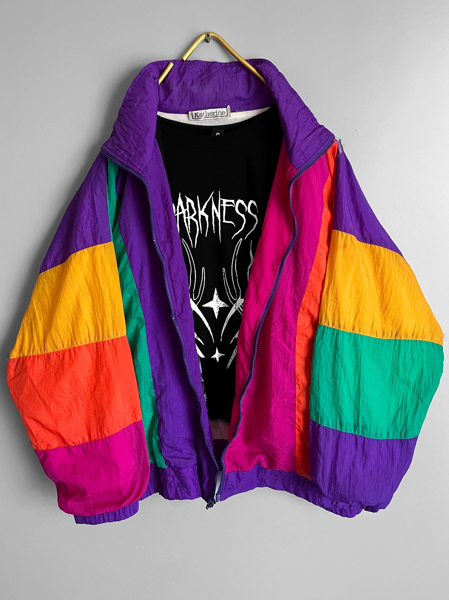 mens vintage windbreaker crazy pattern y2k - shoplifts