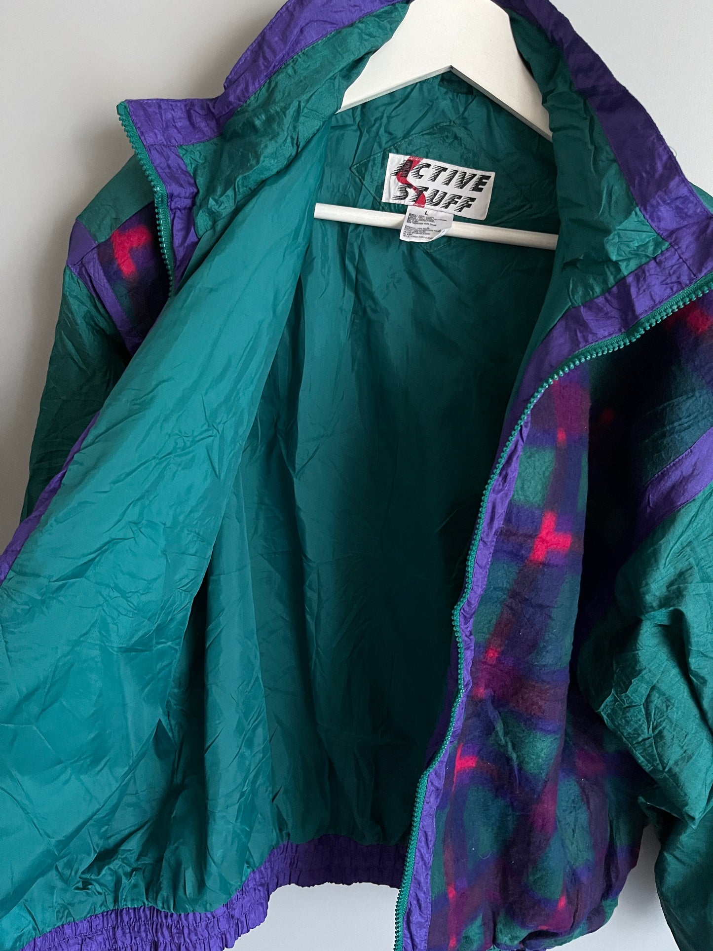 windbreaker vintage jacket colourful - shoplifts