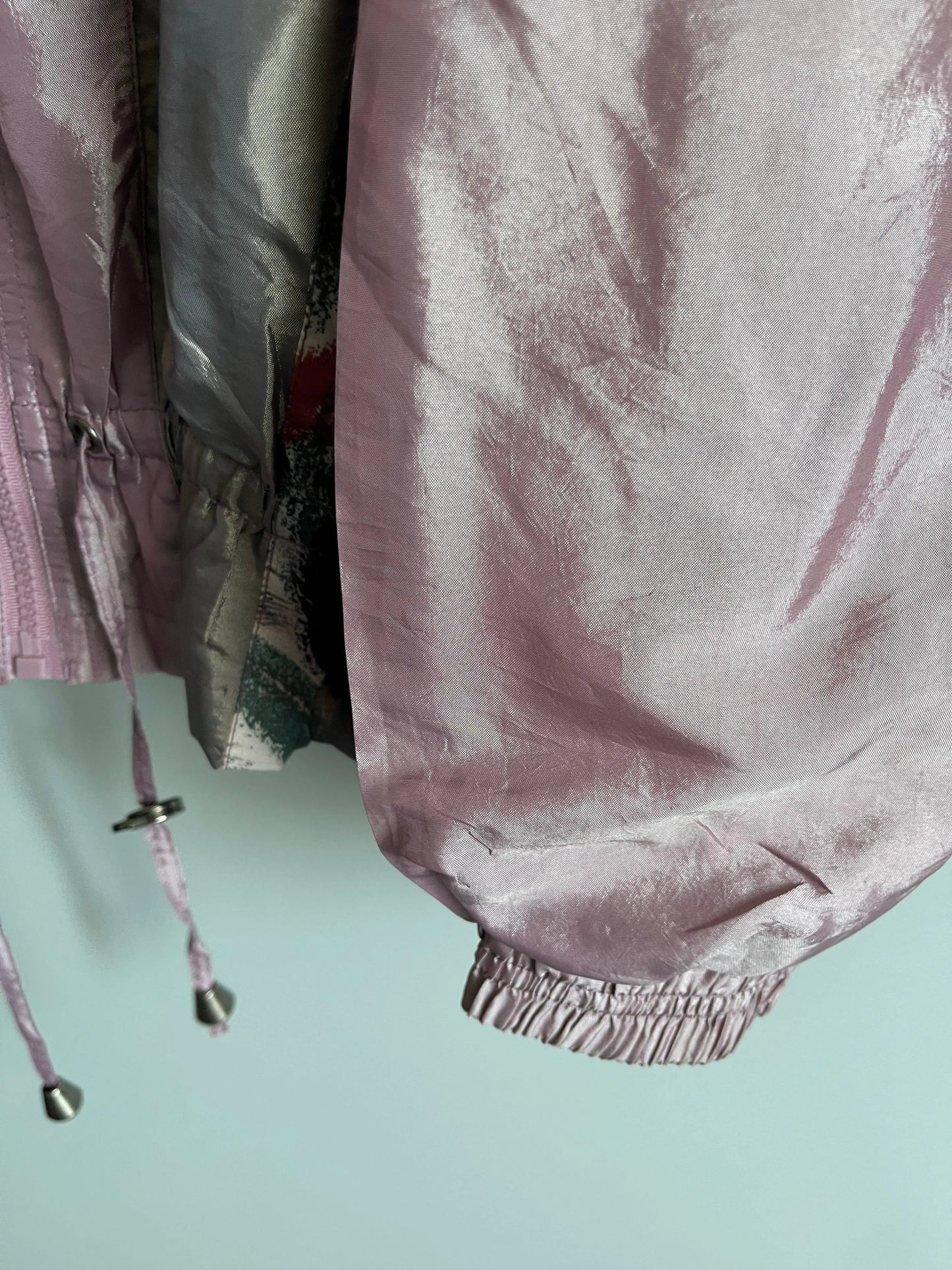 giacca multicolore y2k da donna in stile vintage windbreaker
