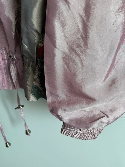 Giacca Multicolore Y2K da Donna in Stile Vintage Windbreaker