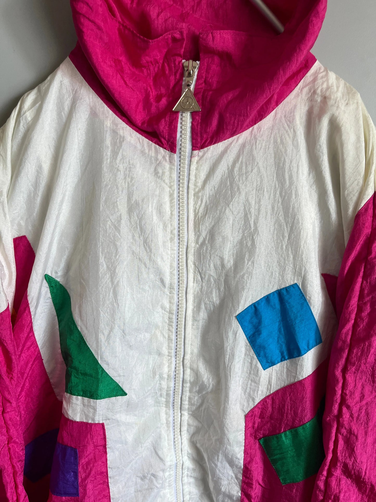 giacca a vento vintage colorata