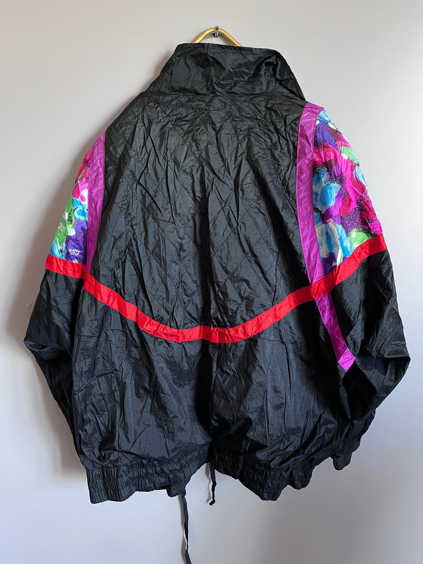 y2k crazzy pattern windbreaker jacket gothic / emo / punk / metal grunge vintage - shoplifts