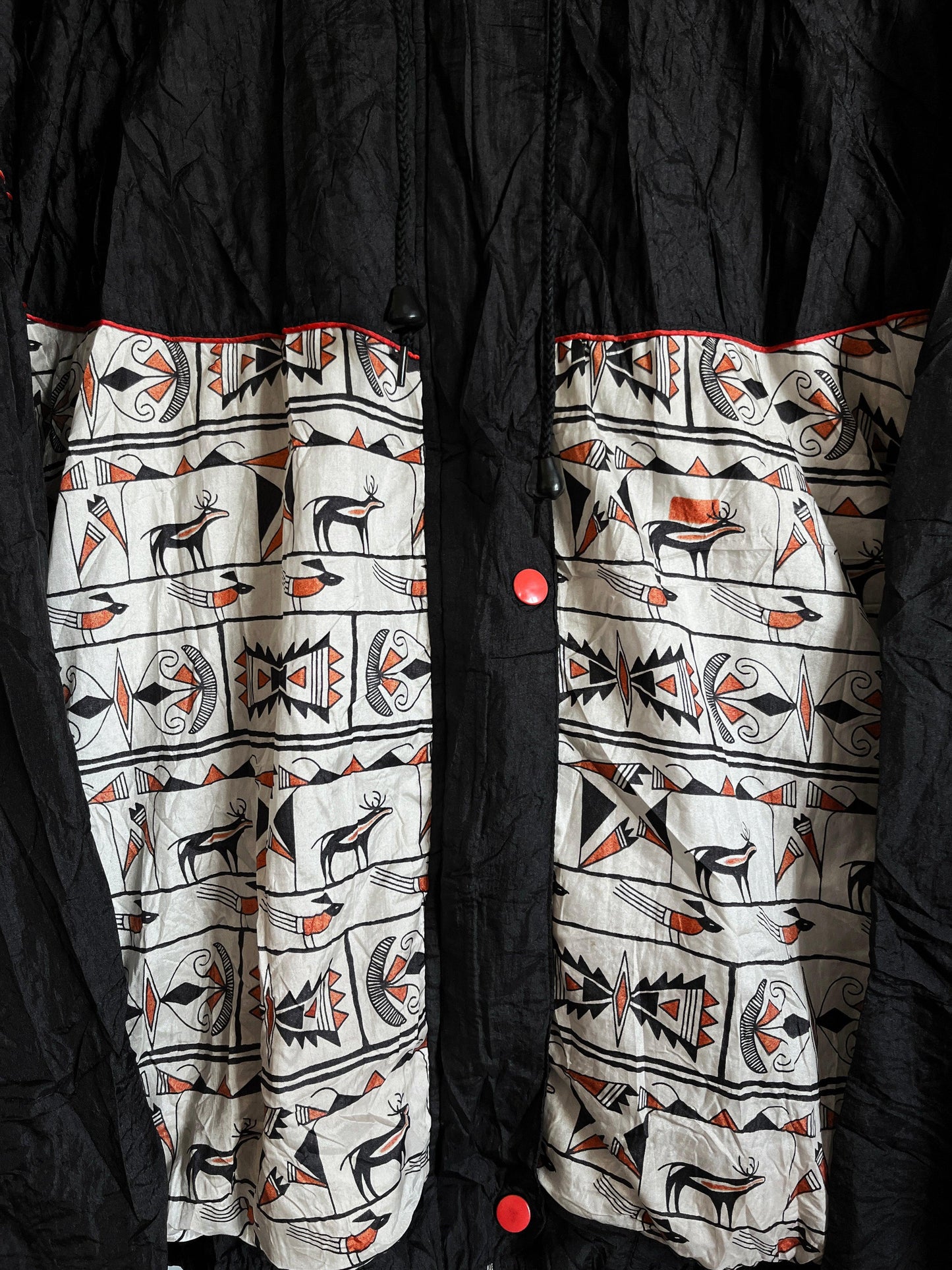 y2k crazzy pattern windbreaker jacket gothic / emo / punk / metal grunge vintage - shoplifts