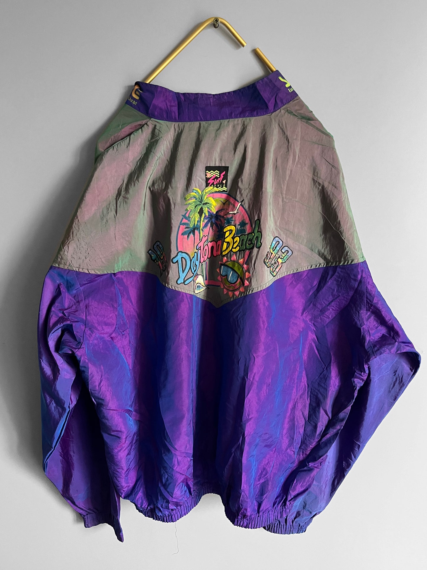 windbreaker vintage jacket colourful - shoplifts