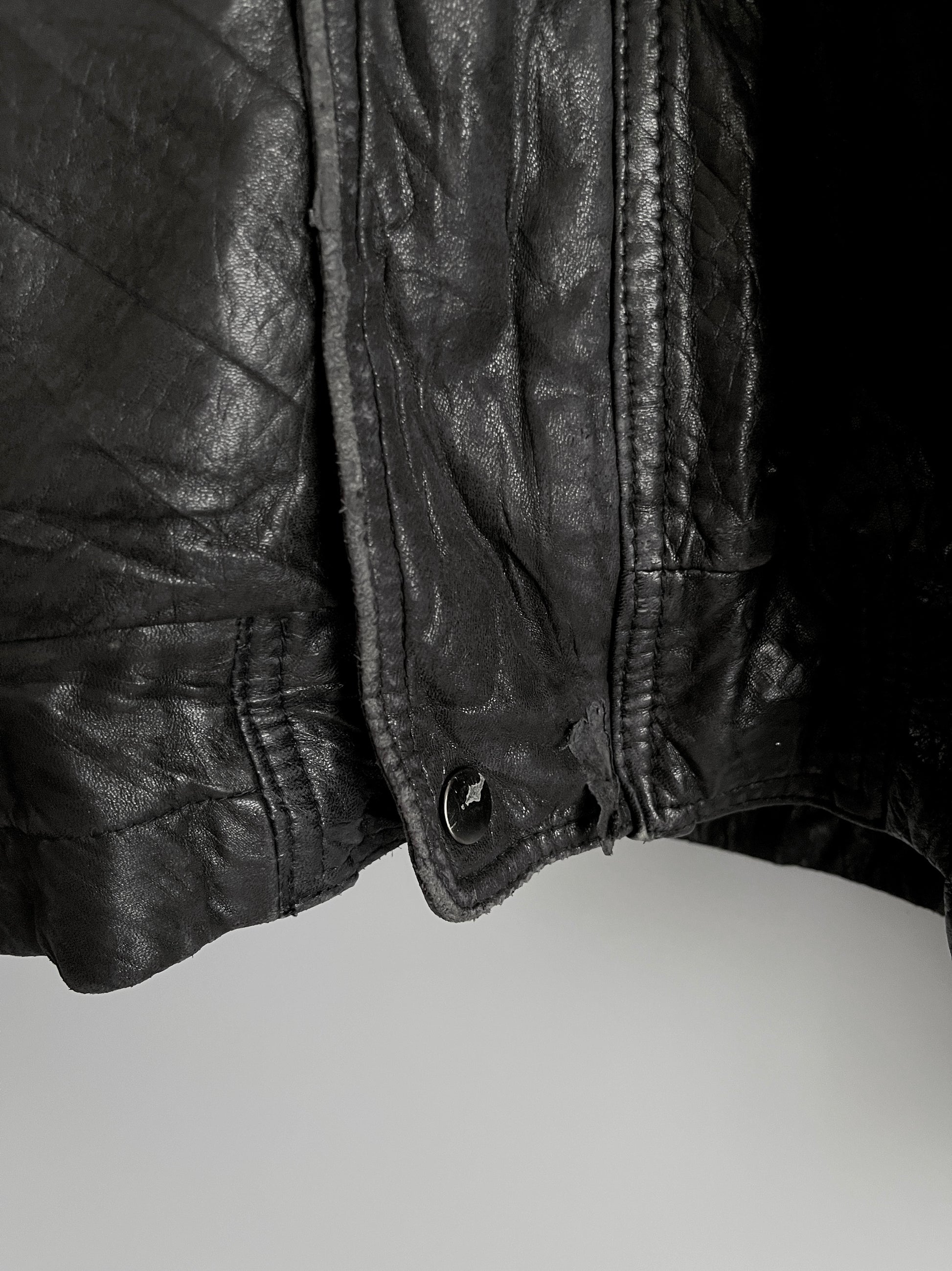 Mens Buffalo Leather Jacket Fur layer - Shoplifts