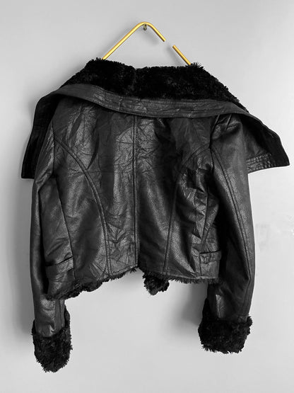 Buffalo Faux Leather Fur Vintage Jacket - Shoplifts