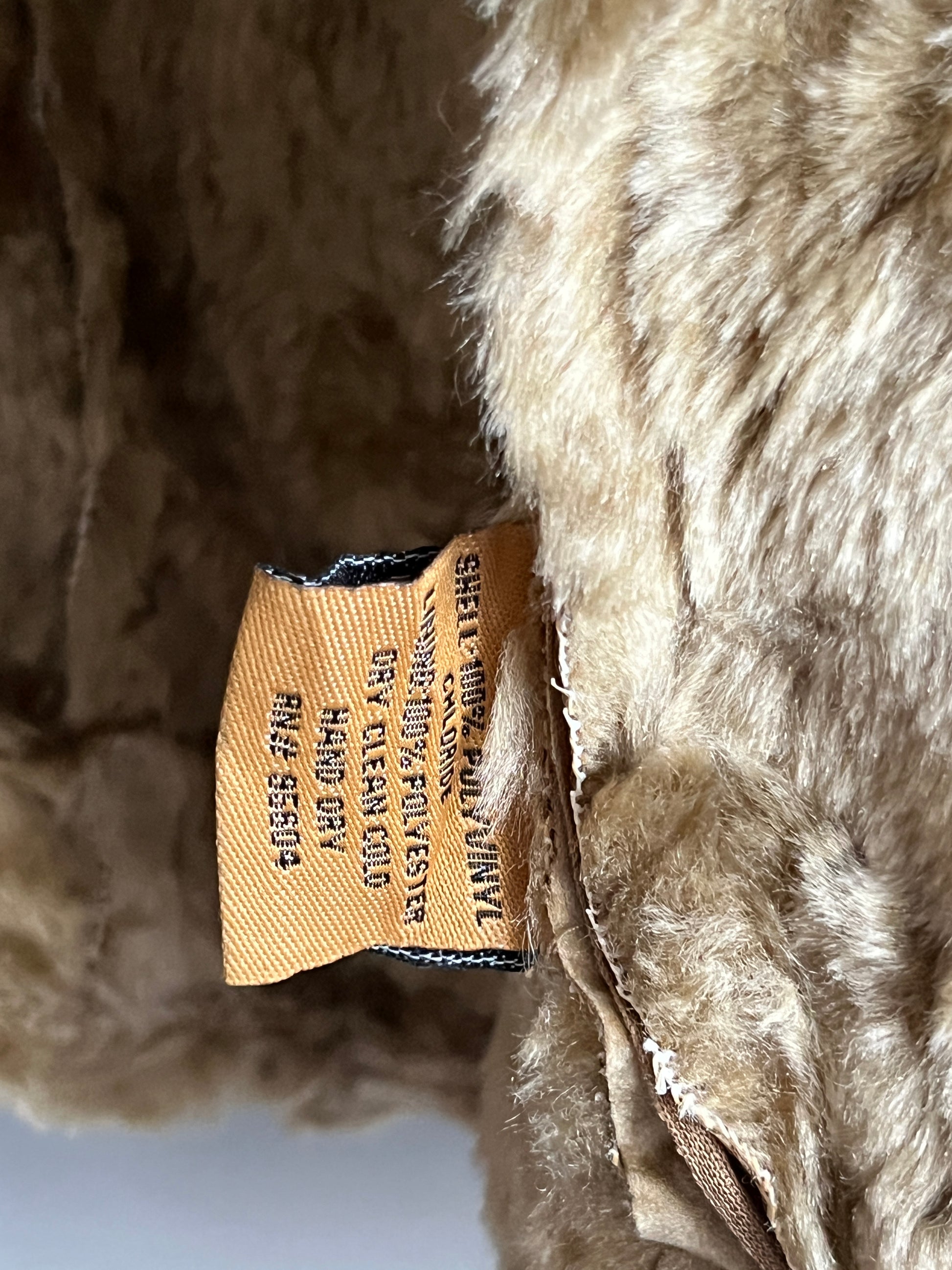 Vintage Jachet Buffalo Faux Fur Suede Afghan Coat - Shoplifts