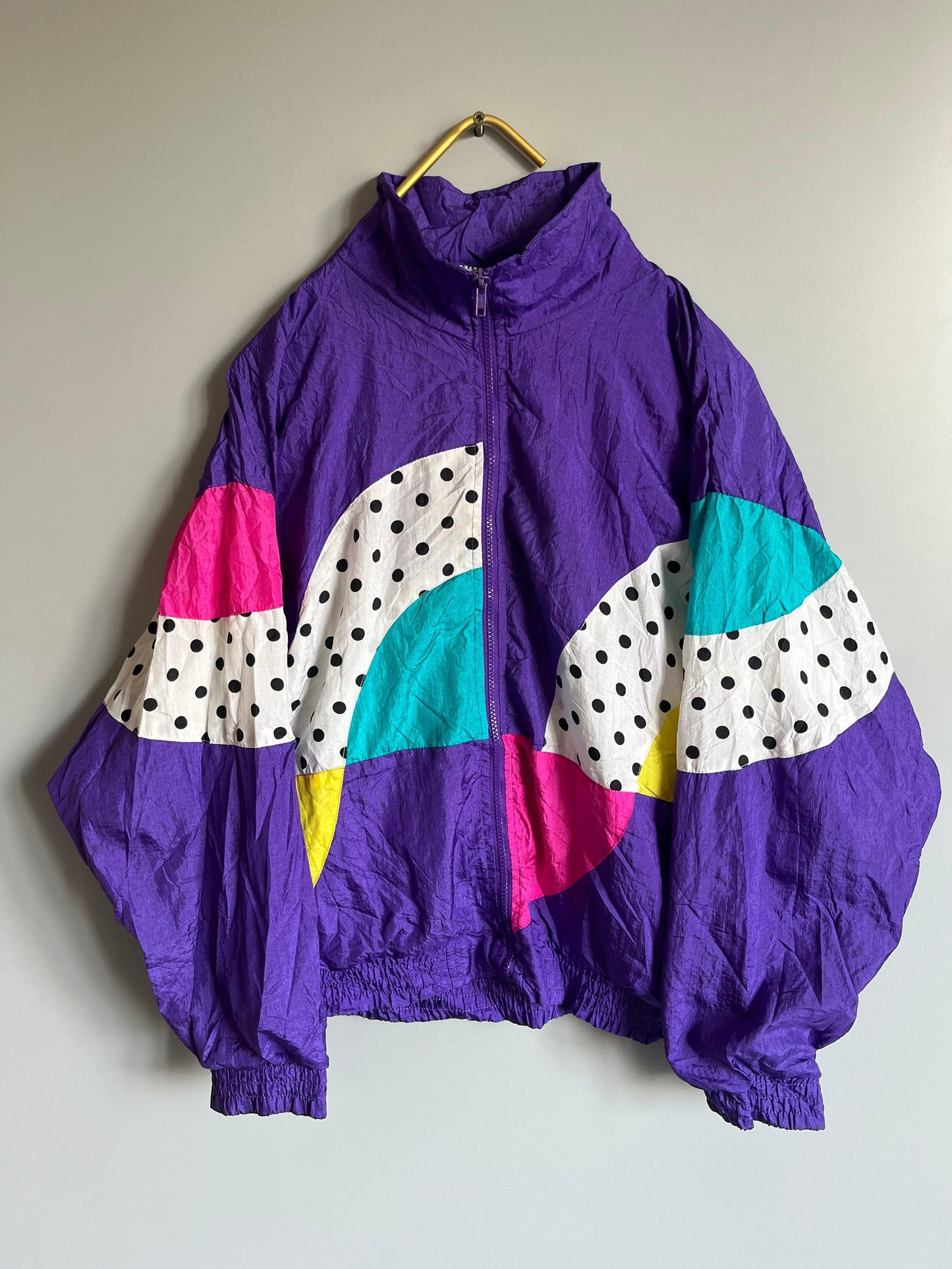 y2k crazzy pattern windbreaker jacket gothic / emo / punk / metal grunge vintage - shoplifts