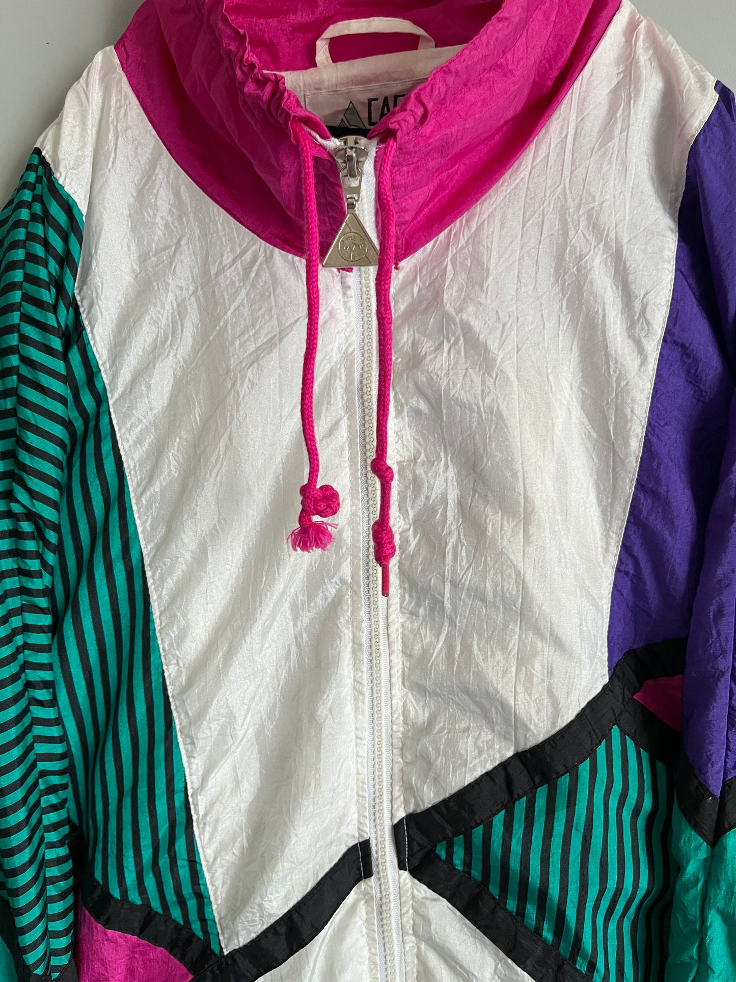 windbreaker vintage jacket colourful - shoplifts