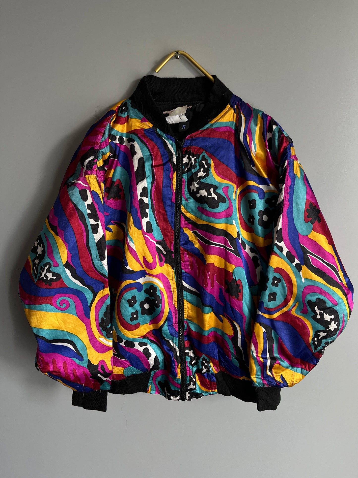 y2k crazzy pattern windbreaker jacket gothic / emo / punk / metal grunge vintage - shoplifts