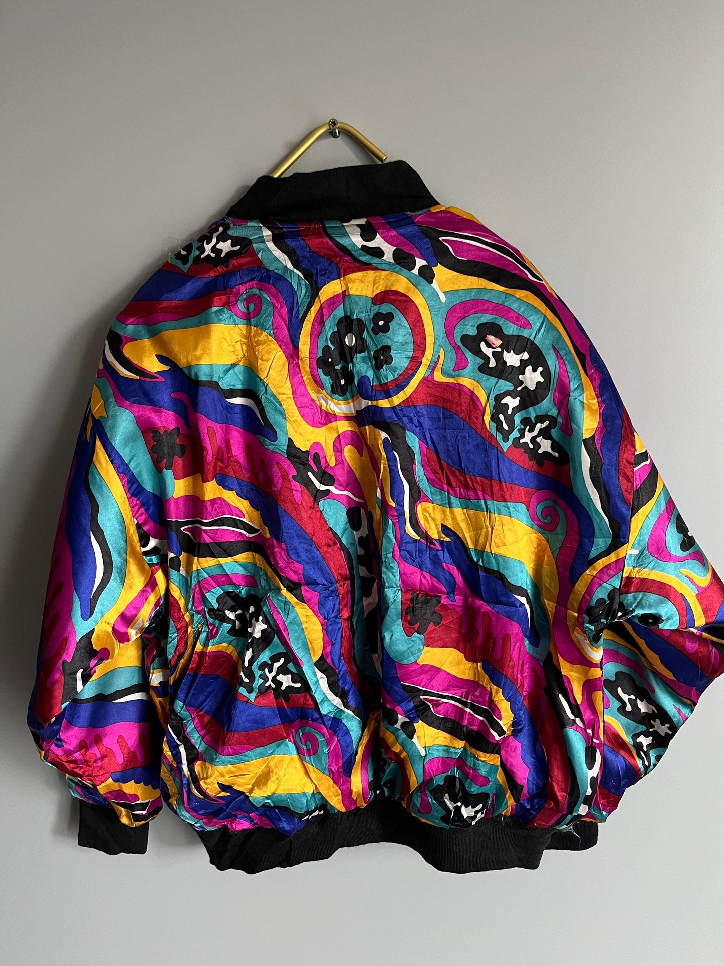 y2k crazzy pattern windbreaker jacket gothic / emo / punk / metal grunge vintage - shoplifts