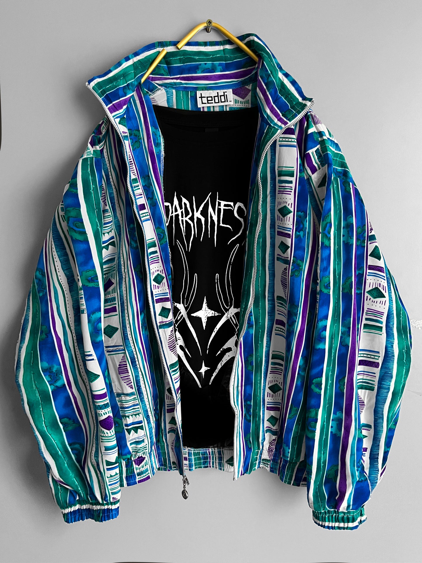 windbreaker vintage jacket colourful - shoplifts