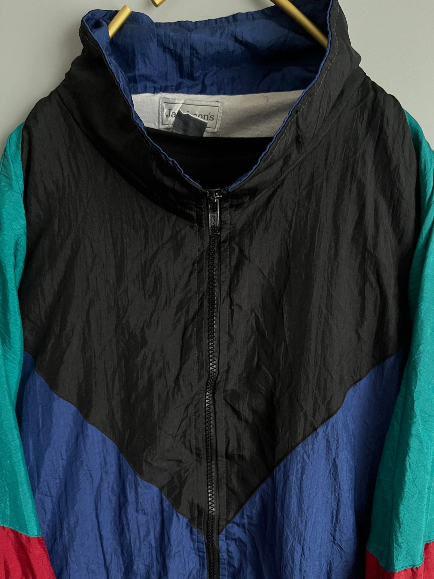 windbreaker vintage jacket colourful - shoplifts