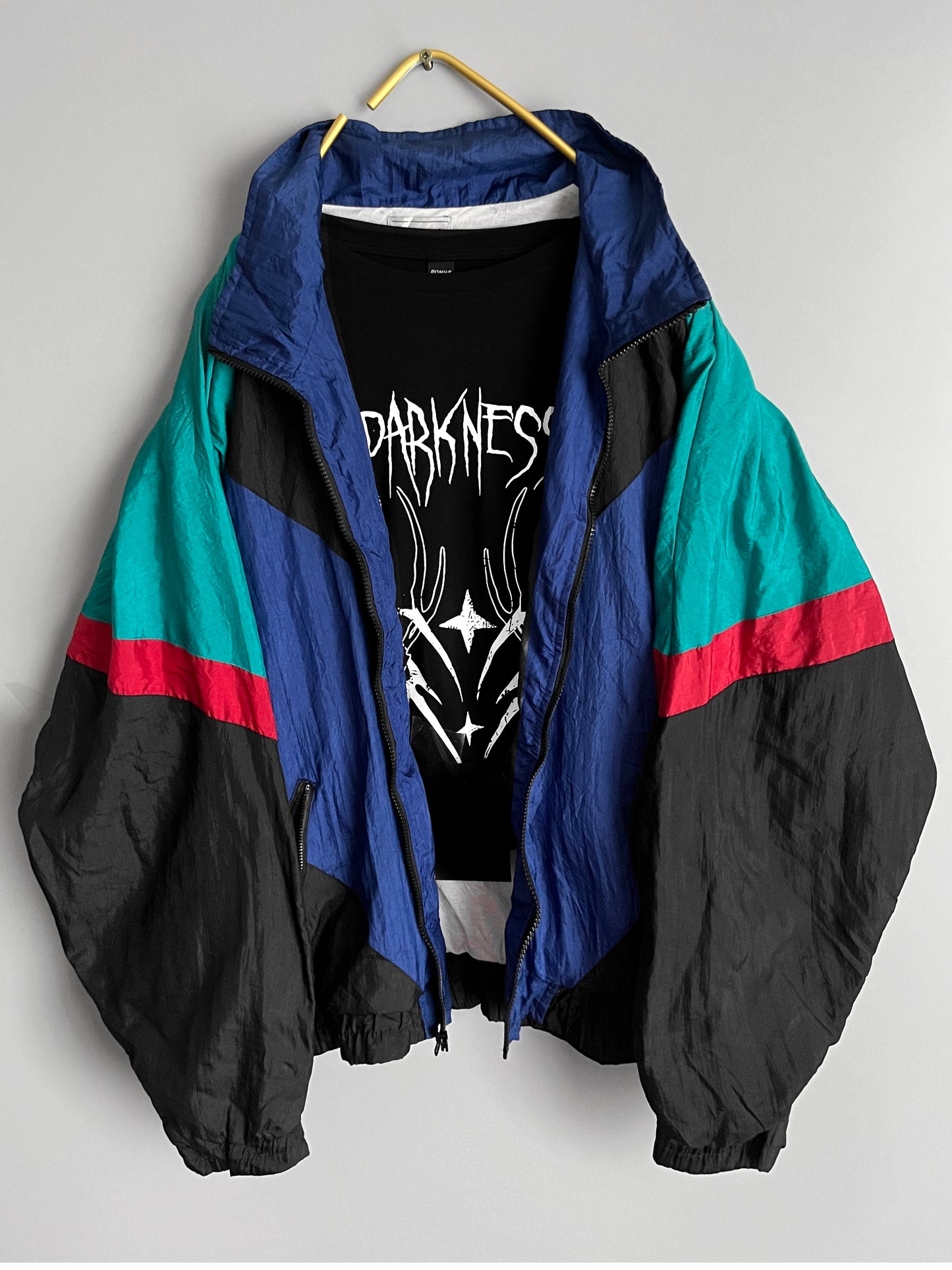 windbreaker vintage jacket colourful - shoplifts