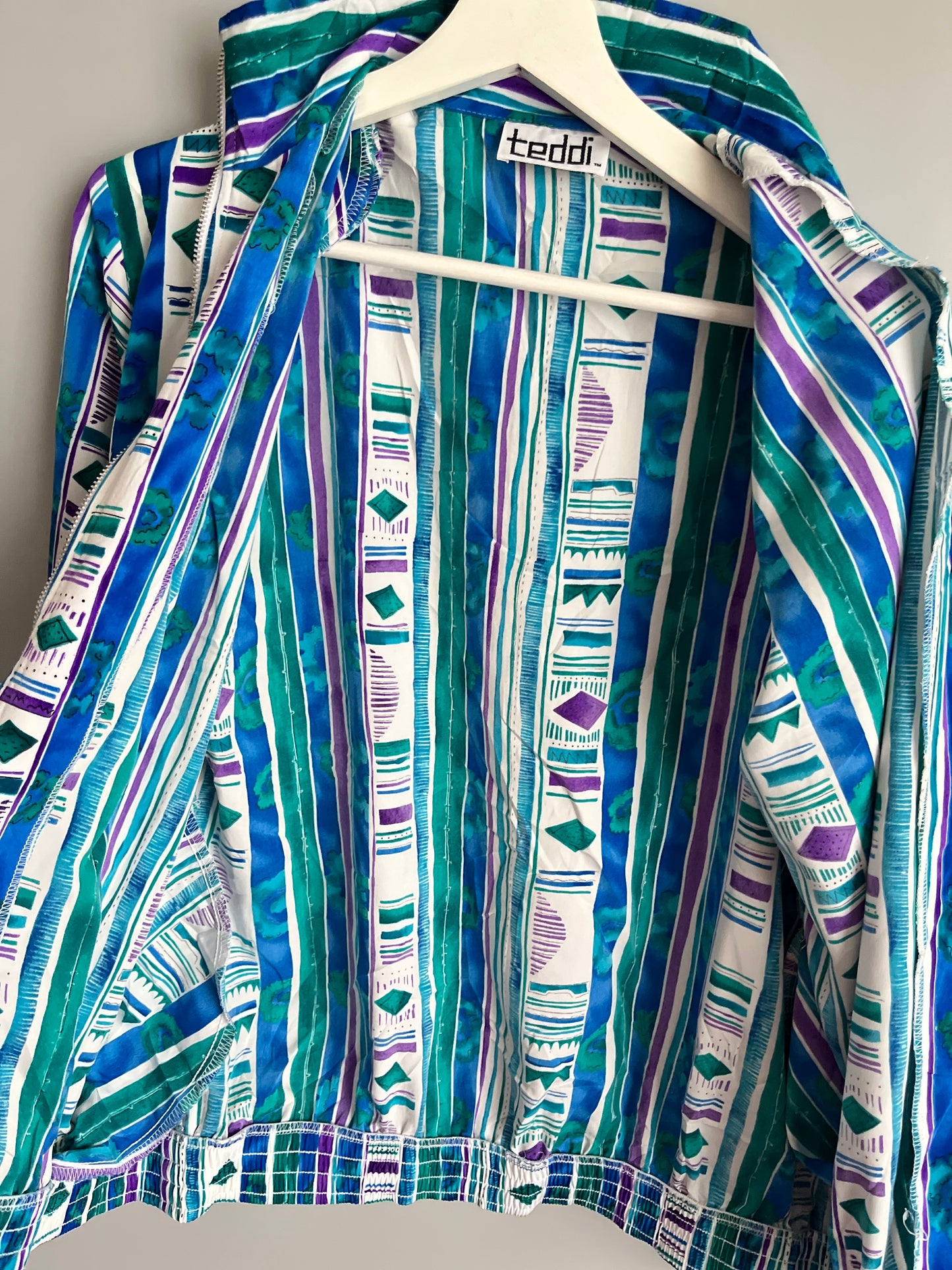 windbreaker vintage jacket colourful - shoplifts