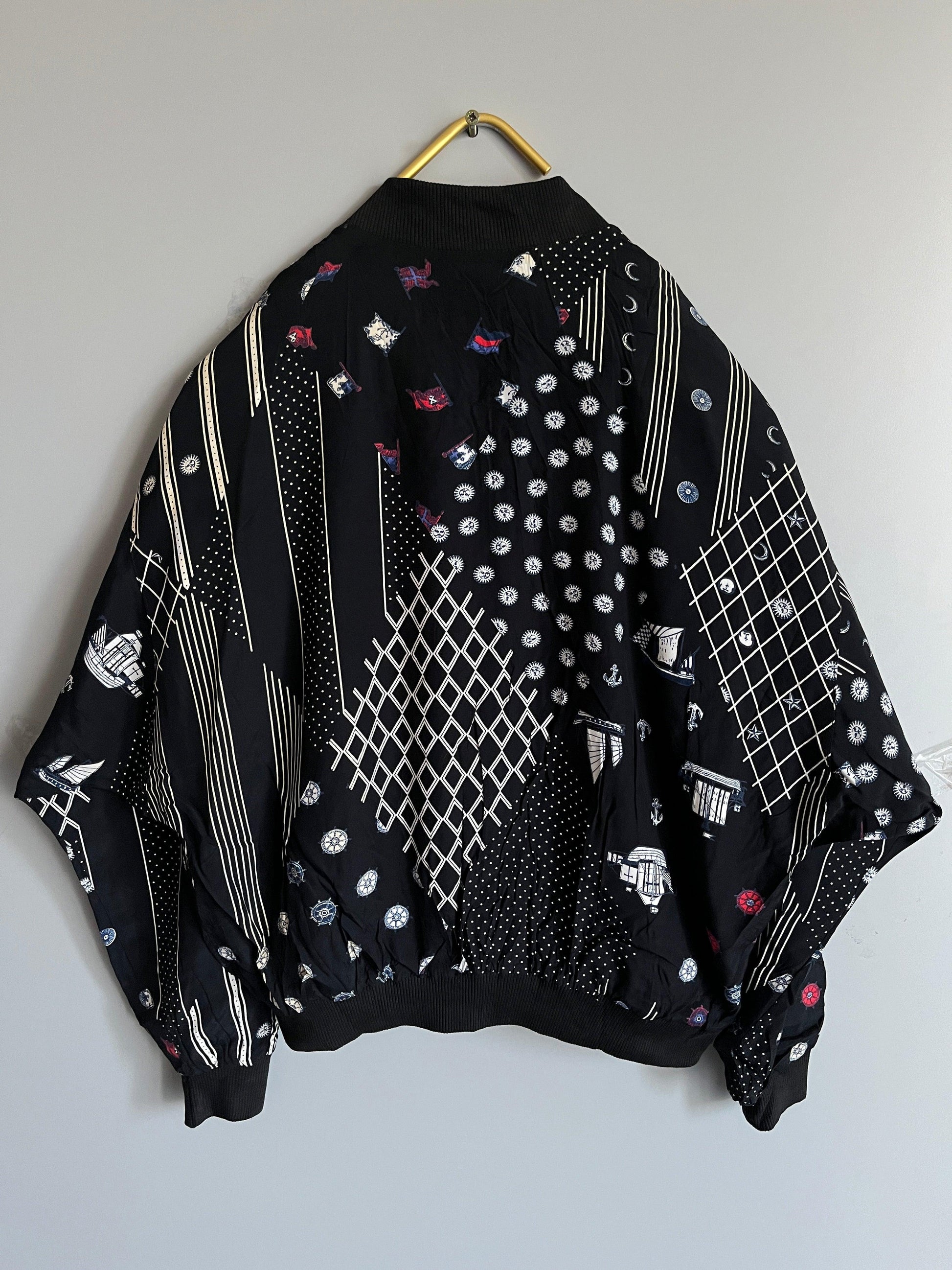 Y2K crazzy pattern windbreaker Jacket Gothic / Emo / Punk / Metal Grunge Vintage - Shoplifts