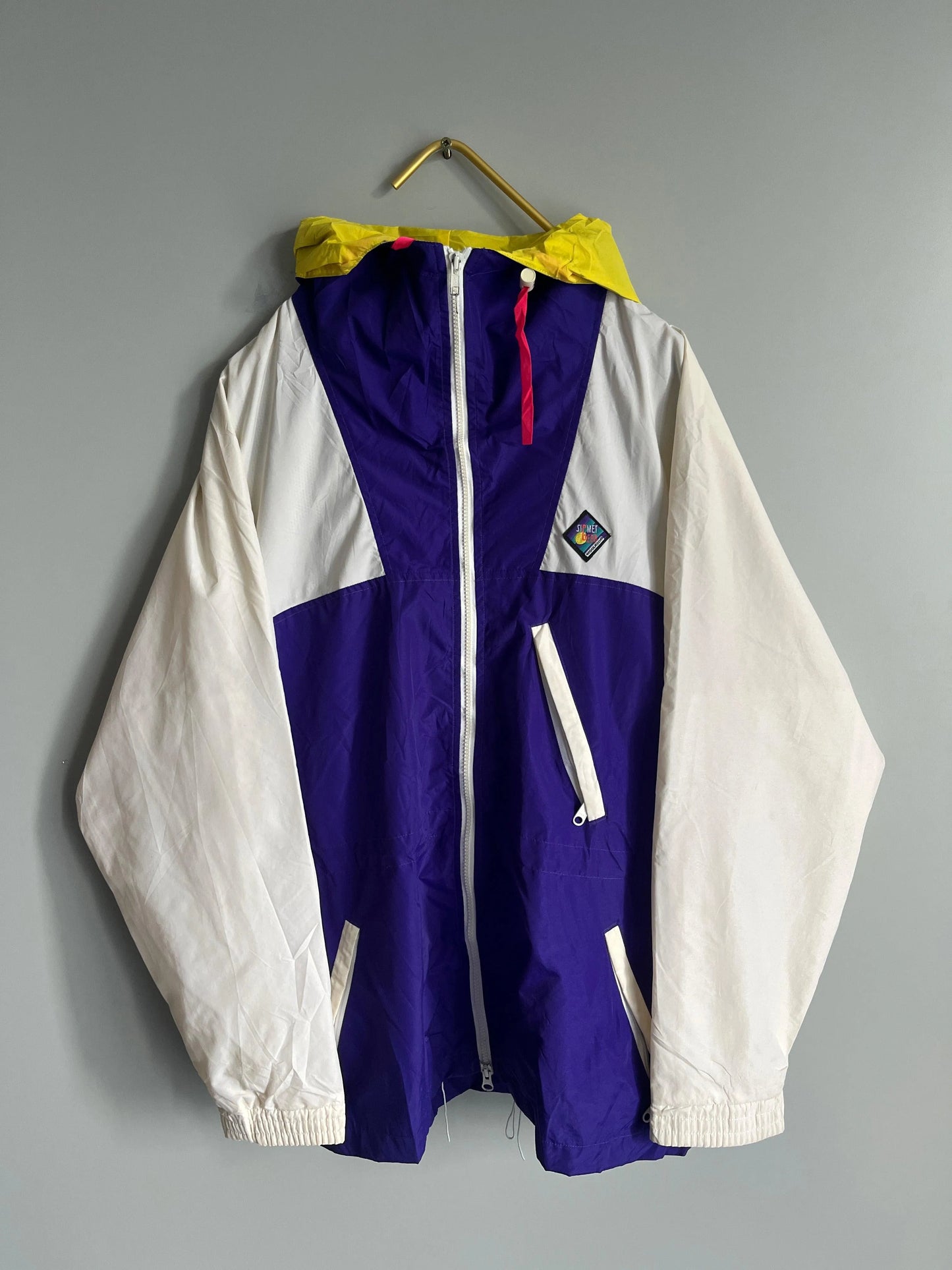 windbreaker vintage jacket colourful - shoplifts