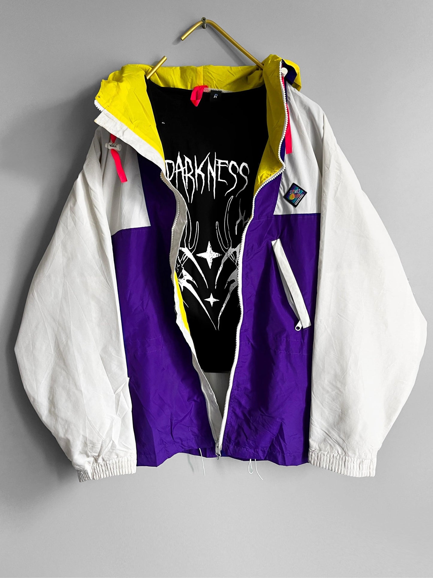 windbreaker vintage jacket colourful - shoplifts