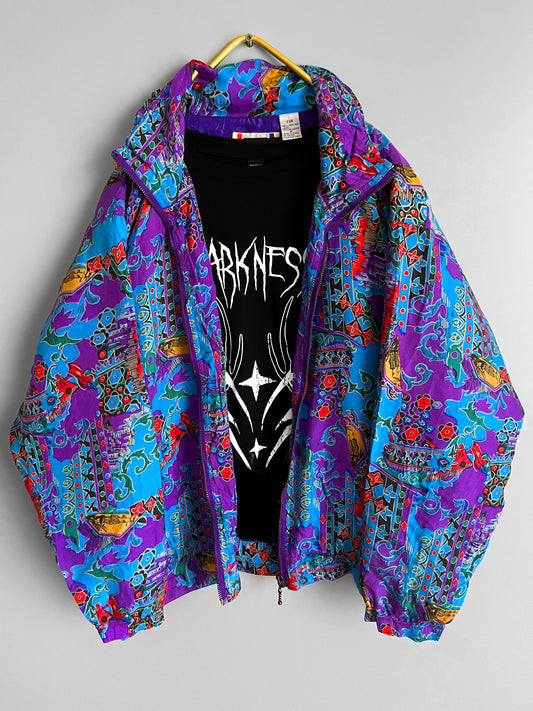 Women's Vintage Windbreaker Multicolor Y2k Jacket - Shoplifts