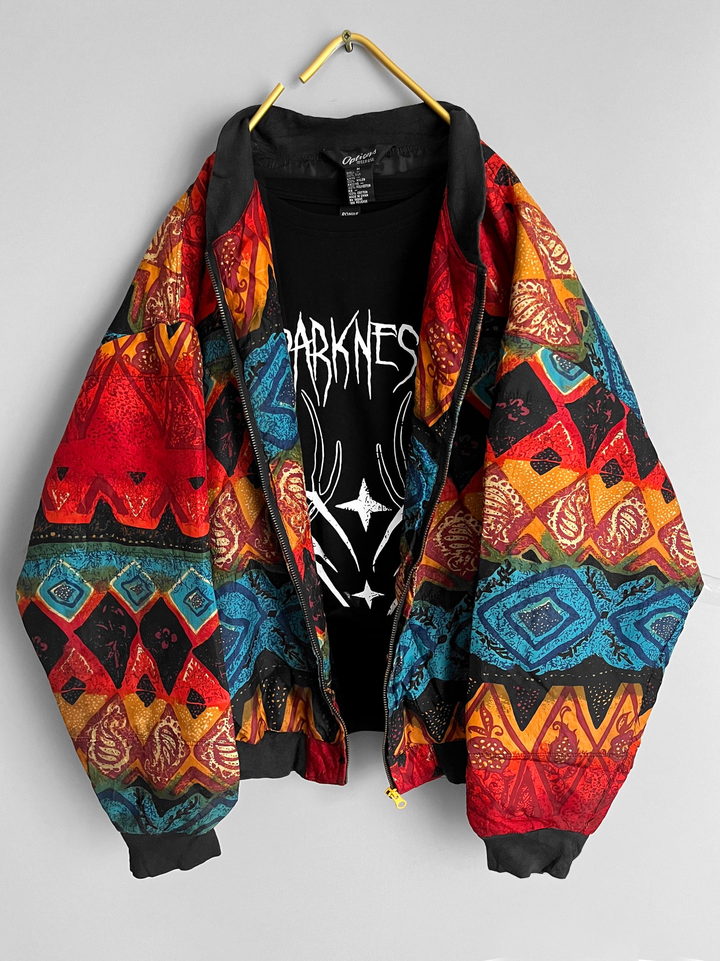 windbreaker vintage jacket colourful - shoplifts