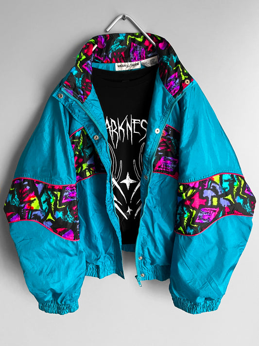 Women's Vintage Windbreaker Multicolor Y2k Jacket - Shoplifts