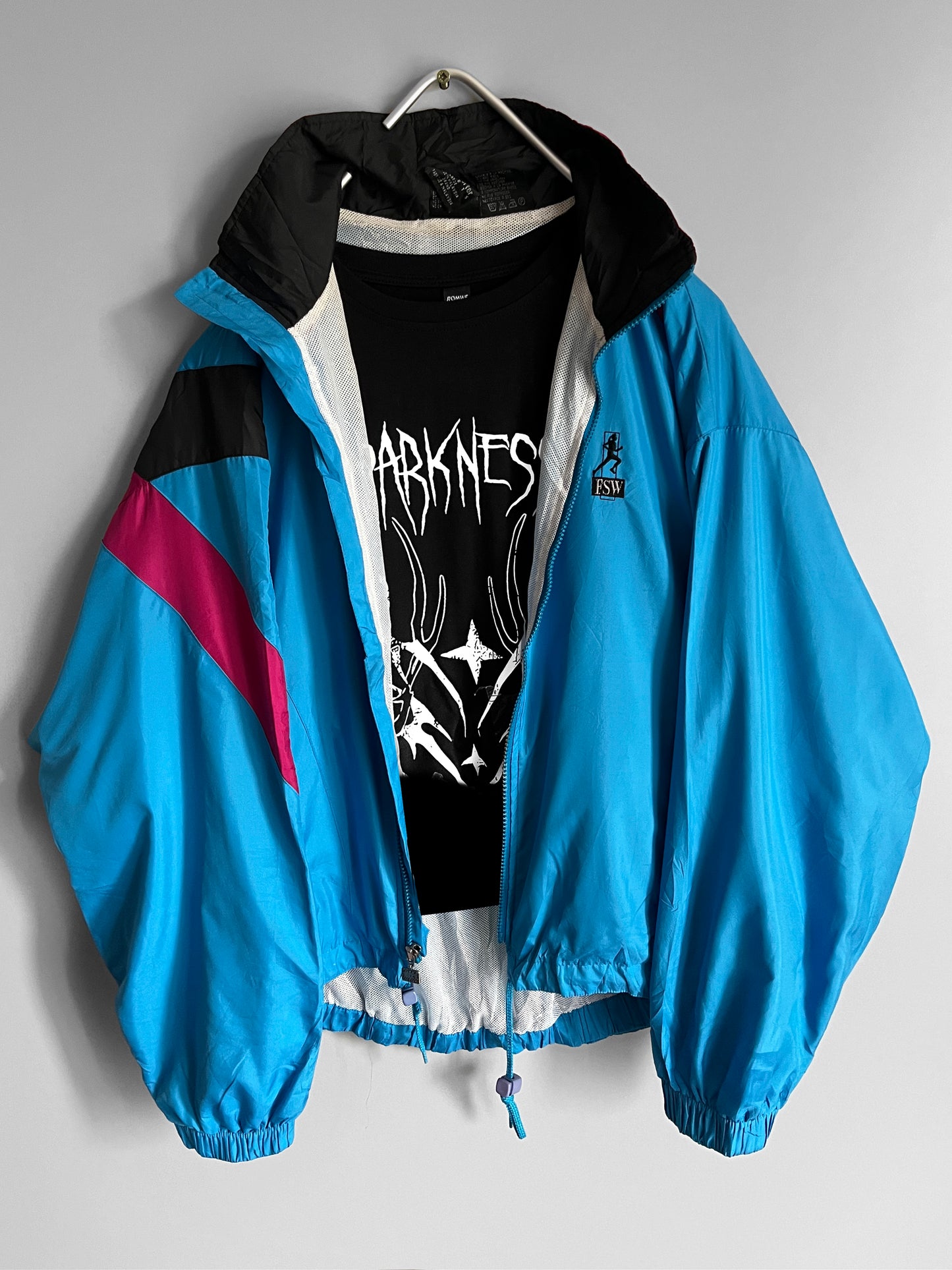 windbreaker vintage jacket colourful