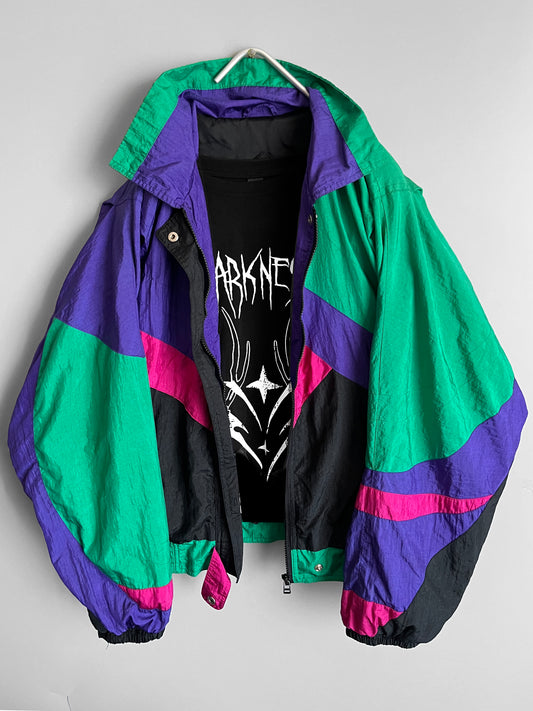 Multicolor Y2K Women's Vintage Style Windbreaker Jacket