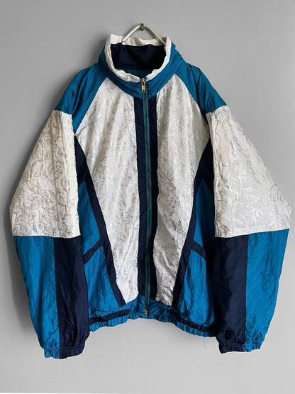 Vintage Damen Mehrfarbige Windjacke