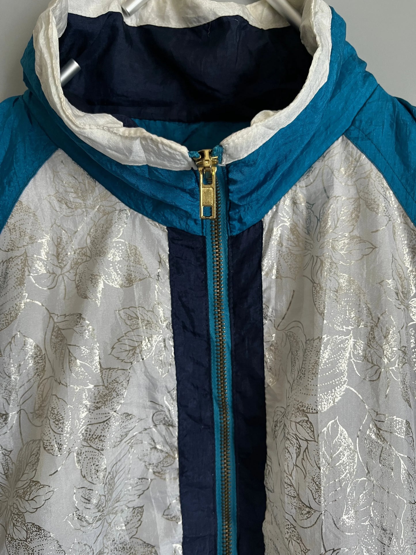 vintage damen mehrfarbige windjacke