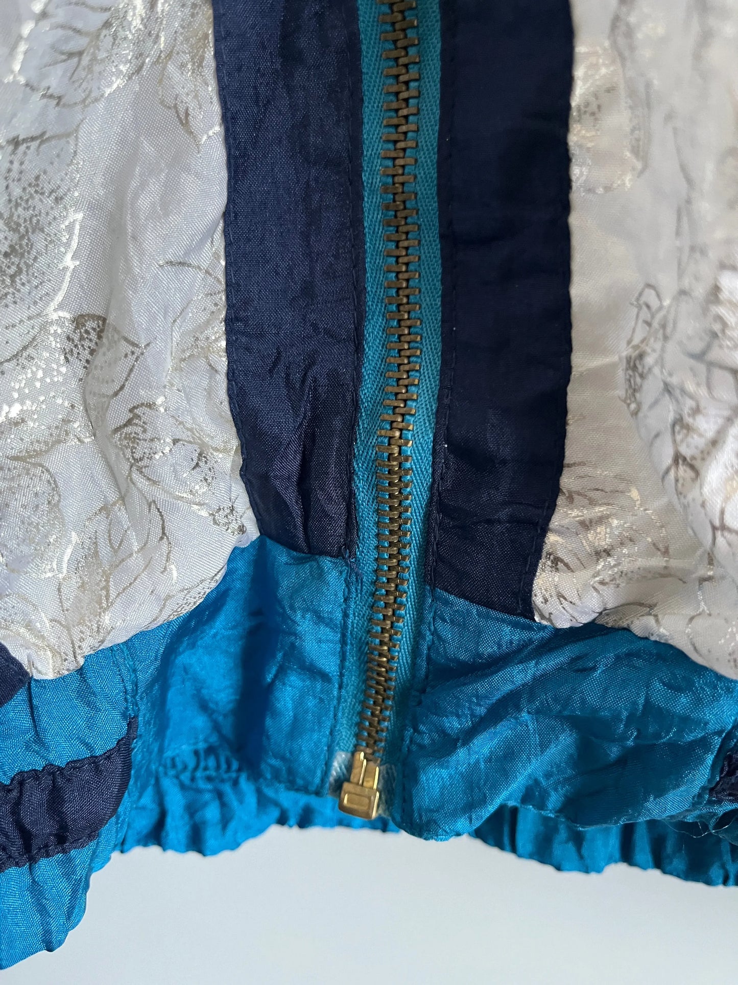 vintage damen mehrfarbige windjacke
