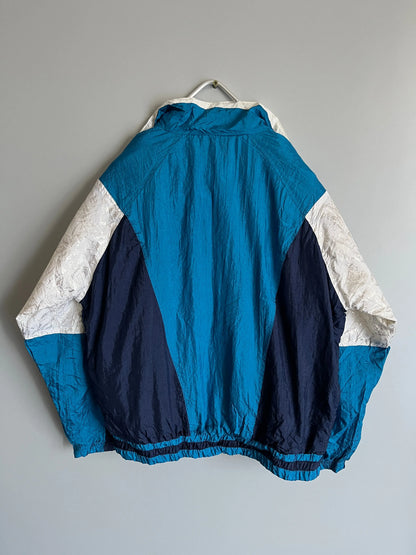 Vintage Damen Mehrfarbige Windjacke