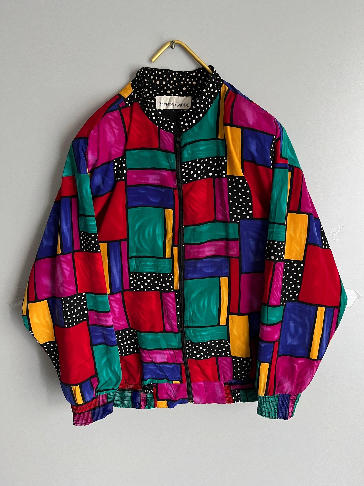 windbreaker vintage jacket colourful - shoplifts